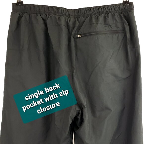 Under Armour Hockey Warm-Up Pant LARGE Black White Coldgear Poly Fleece Interior - Picture 6 of 8